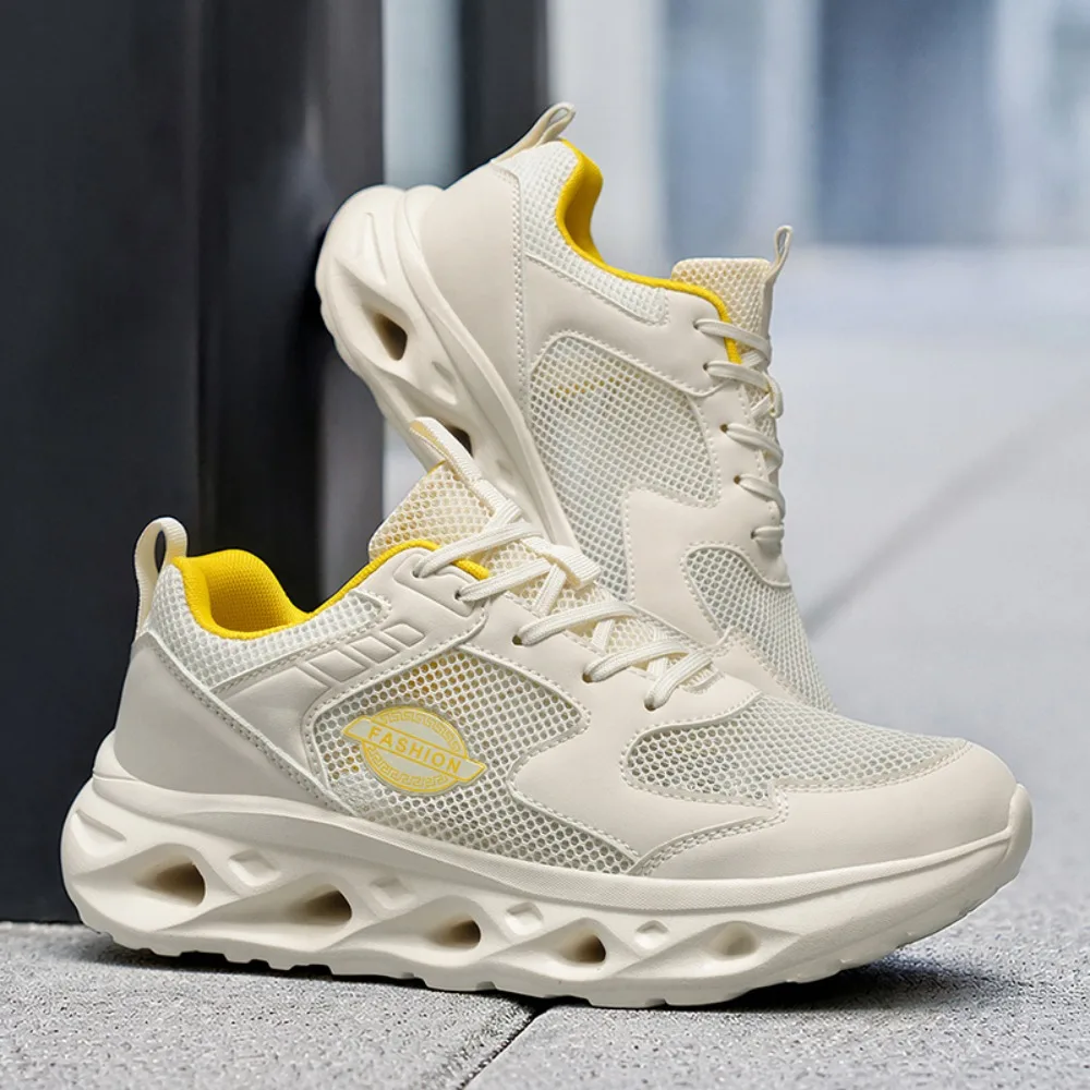 

Unisex Sports Shoes Soft Sole Rebound Cushioning Spring Casual Tennis Shoes 2026 New Fashion Lace Up Comfortable Running Shoes
