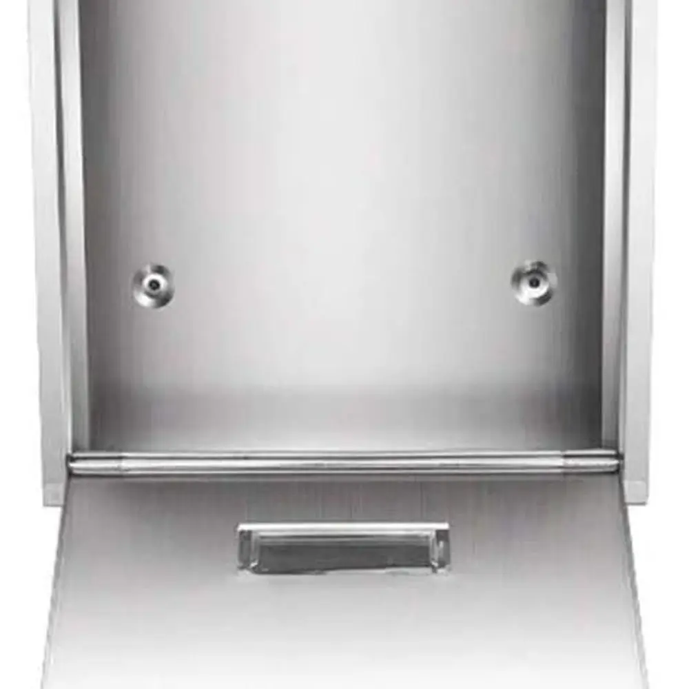 صندوق بريد عمودي بقفل مفتاح من الفولاذ المقاوم للصدأ مع غطاء معدني مقاوم للصدأ لقطرات الحروف الآمنة #4