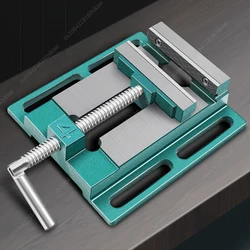 1PC 3 Inch / 4 Inch Vise Flat Mouth Vise Home Fixed Table Drilling And Milling Machine Special Manual Fixture Precision New