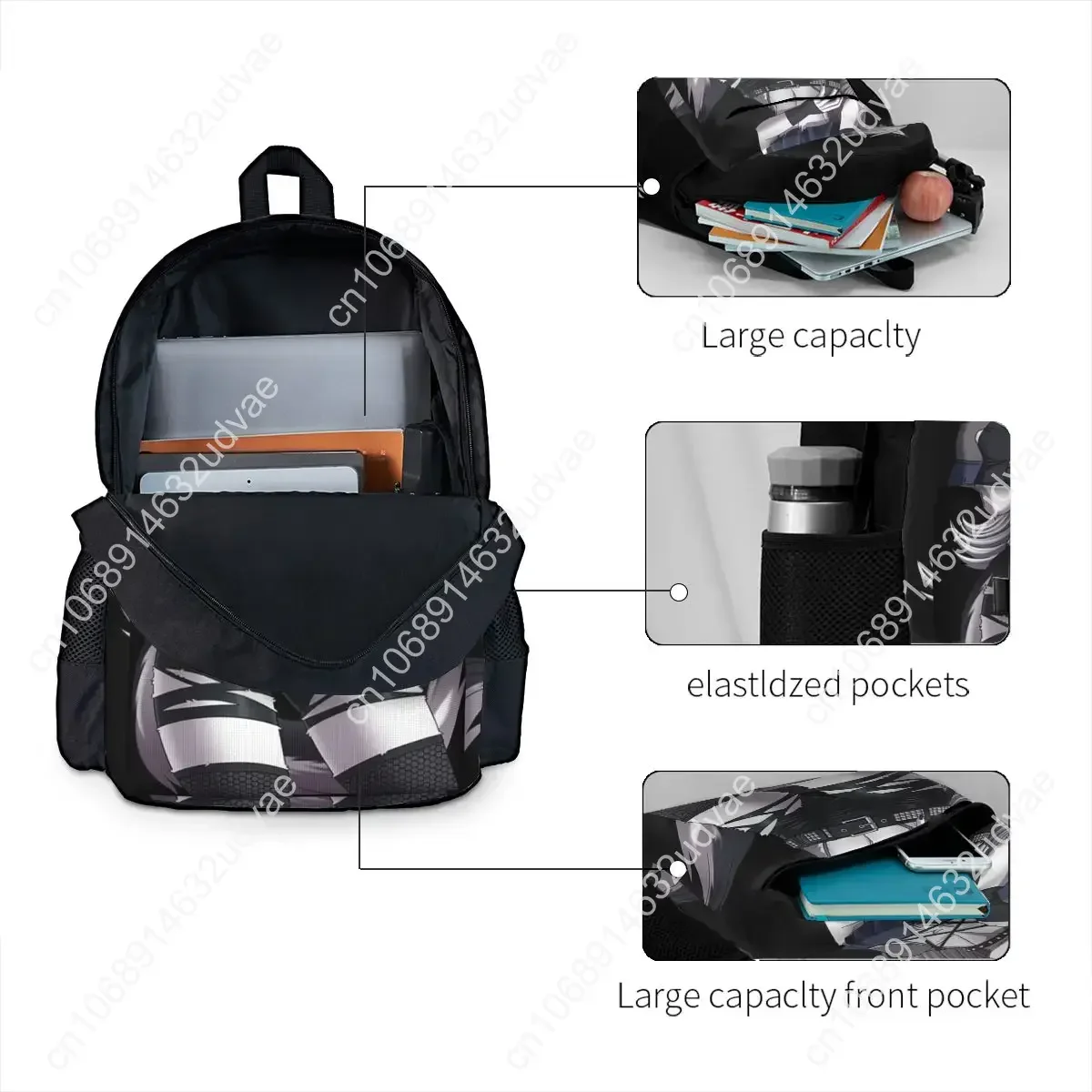 Helluva Boss Loona Backpacks Boys Girls Bookbag Children School Bags Cartoon Travel Rucksack Shoulder Bag Large Capacity