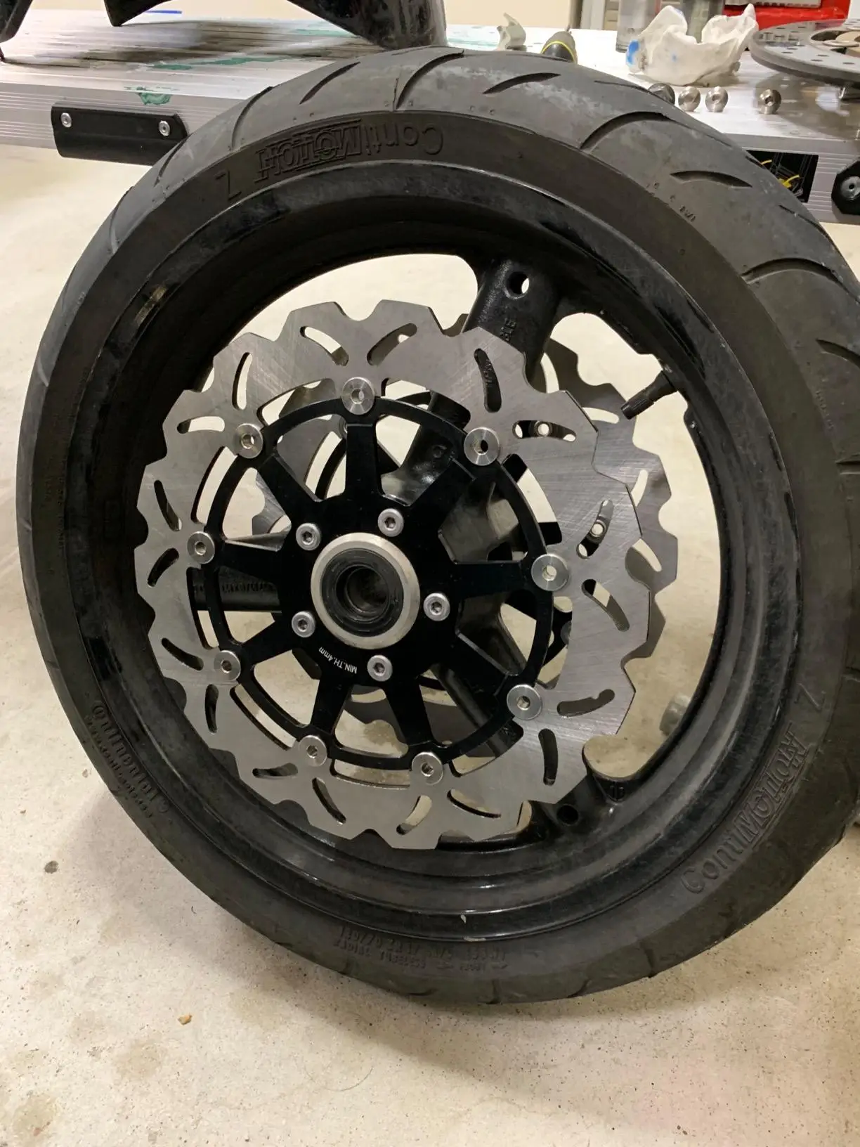 BIKINGBOY For GSXR GSX-R 1000 01 02 03 04 05 06 07 08 09 10 11 12 13 14 15 16 K1 K2 K3 K4 K5 K6 Front Rear Brake Discs Rotors view 6