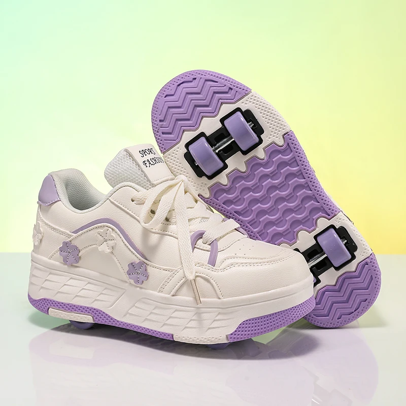children-roller-skating-shoes-four-wheel-wear-resistant-fashion-leather-breathe-sports-entertainment-wheel-shoes-for-kids