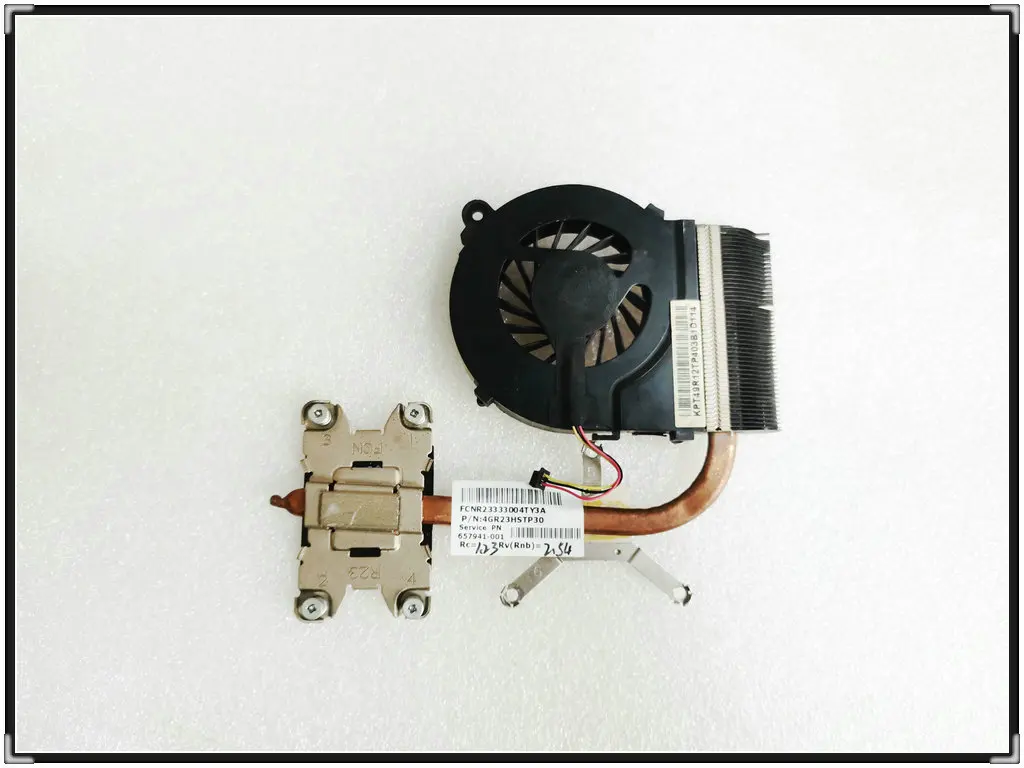 657941 -001 enfriador para disipador de calor y ventilador de refrigeración HP G4-1000 G6-1000 G4 G6 657941 -001 Placa base R23