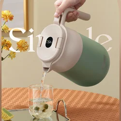 Bouteille Isotherme de Luxe de Grande Capacité, Bouilloire Portable, Flacons Sous Vide, Thermos, d'Eau Chaude avec Affichage Numérique