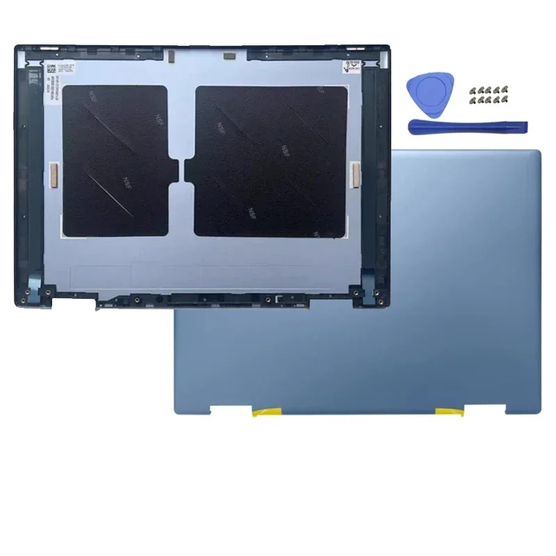 For DELL Inspiron 7430 7435 2-in-1 NEW Laptops Case Notebook Screen LCD Back Cover/Palmrest Accessories Blue Silver