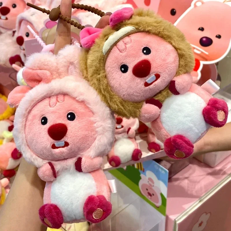 MINISO 루피 시리즈 블라인드 박스 플러시 펜던트, 크로스 드레싱 비버 인형, 미스터리 박스, 어린이날 크리스마스 선물, 정품 장난감