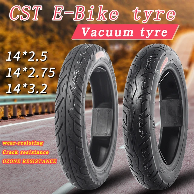 CST 14 Inch Electric Bicycle Tires 14 2.5 3.2 C1728 14 2.75 18 1.75 Electric Cycle Tyre For E BIKE Thicken vacuum tire AliExpress