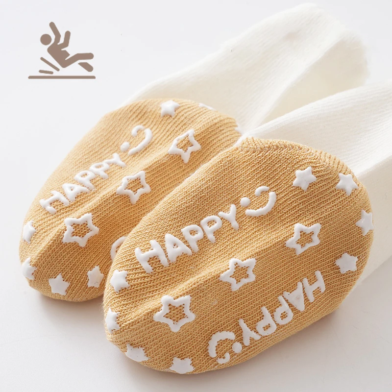 MILANCEL Autumn Baby Floor Socks Infant Non-slip Letter Star Socks