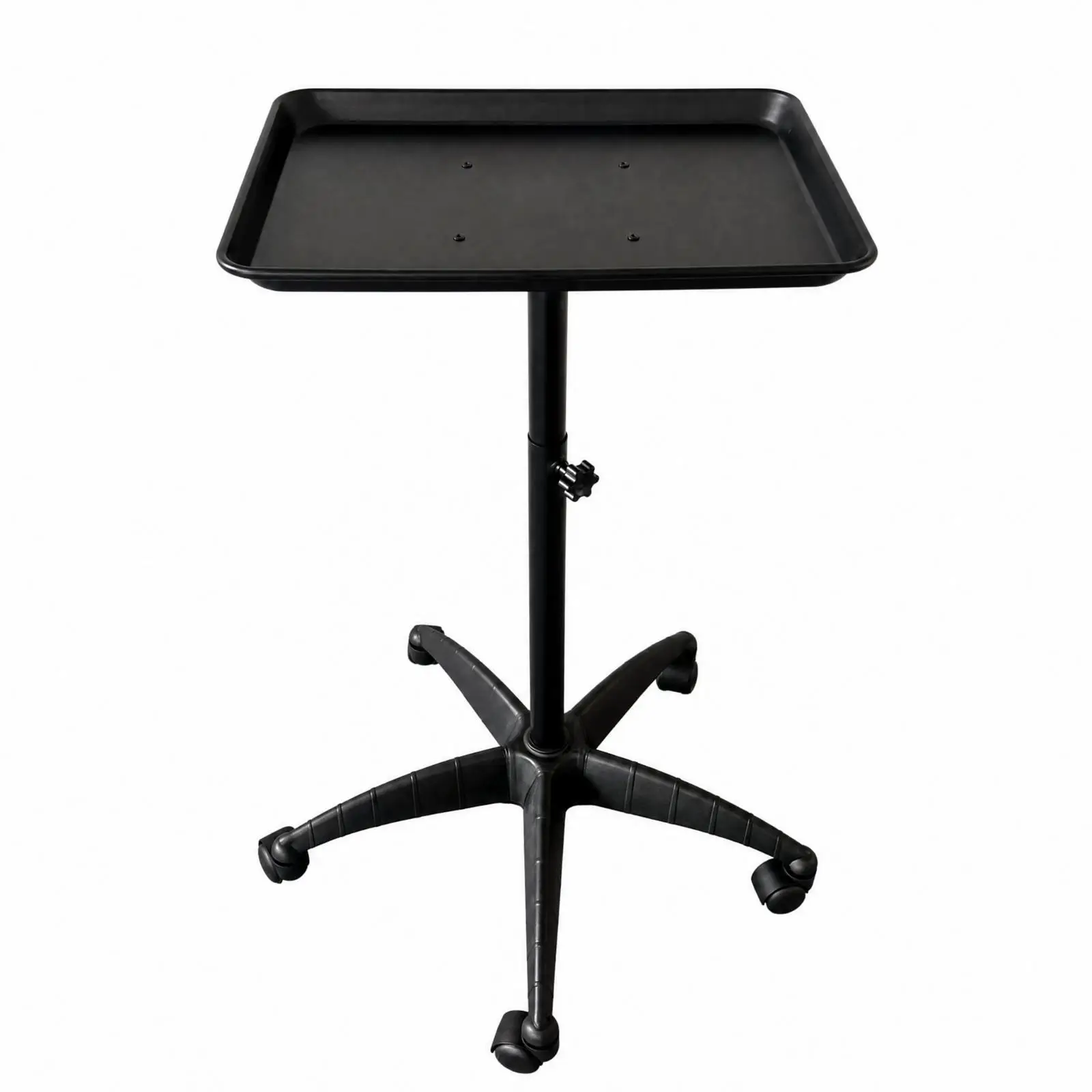 Beauty Salon Rolling Cart with Height Adjustable Column for Hairdresser Workstation Organization