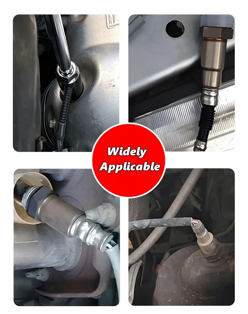 3/5/7/10-teiliges Sauerstoffsensor-Steckschlüssel-Set, Sauerstoffsensor-Entfernungswerkzeug-Kit, 3/8" & 1/2" Antrieb, zum Entfernen und Einsetzen von Sauerstoffsensoren – Detail 2