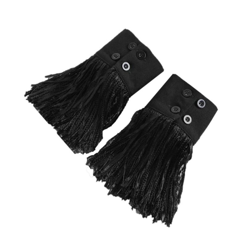 

Fringed Cuffs Decorative Sleeves for Female Detachable False Sleeves Cuff Extension Trendy Clothing Wrist Decorations D5QB