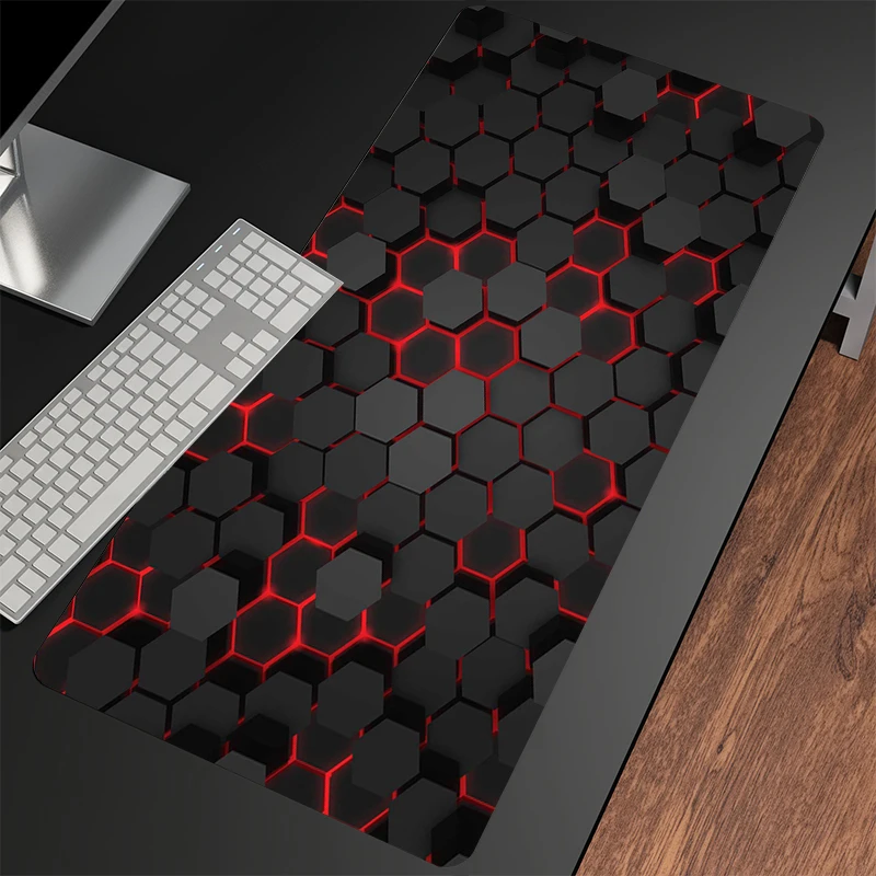 Gaming Mousepads Mousepad Geometric Large Mouse Mat Big Desk Pads Non-Slip Rubber Mouse Pad Big Keyboard Mats 