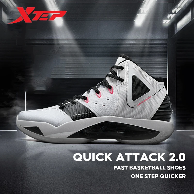 Xtep Qixi 2.0 Basketball Shoes For Men 2024 Winter Support Sports Shoes Trendy Retro Mid Top Sneakers 876419120001