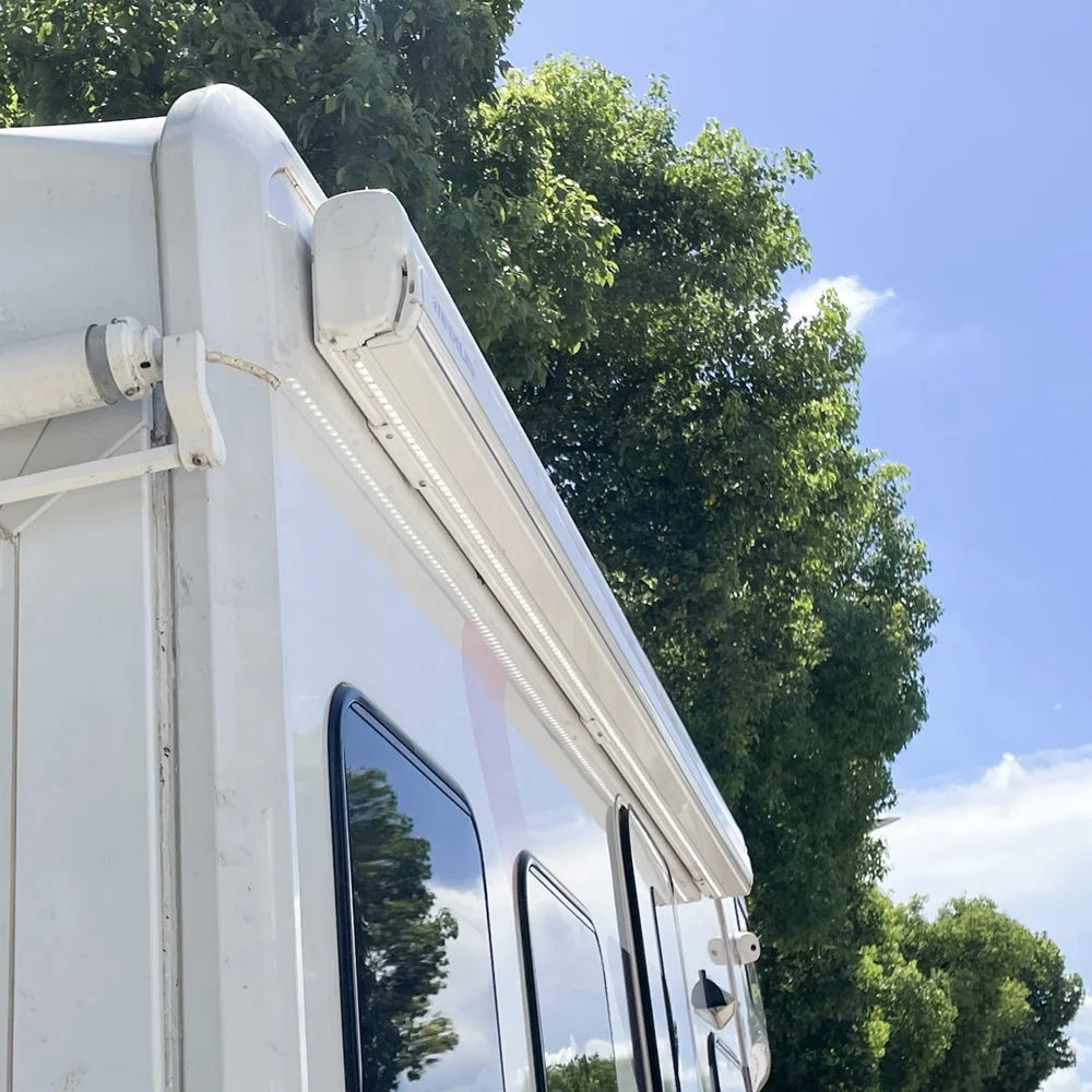 Cassette complète rétractable, cadre en alliage d'aluminium, accessoires extérieurs de camping-car, remorques de camping-car pliantes, auvent de Van pour voiture