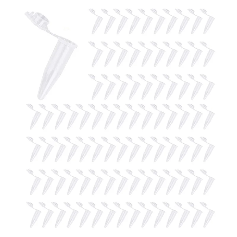 

A34R 4000Pcs Mini Centrifuge Tubes 1.5Ml Raduated Clear Plastic Centrifuge Vials With Flat-Top Snap Cap