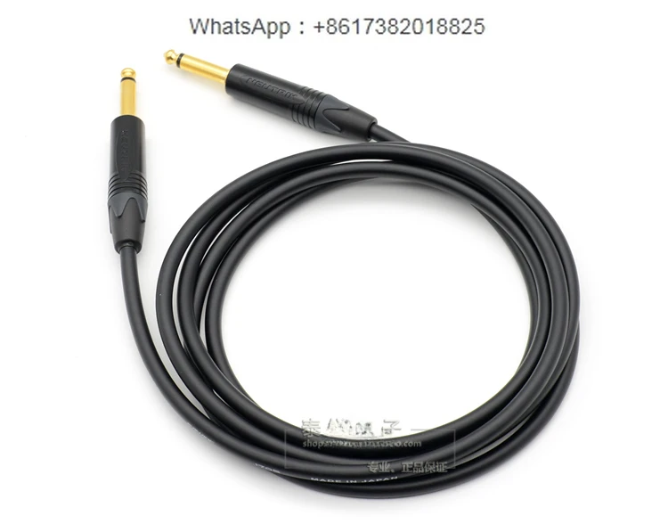 Audio cable, 2-core, 6.5mm to 6.35mm, guitar cable, instrument signal cable