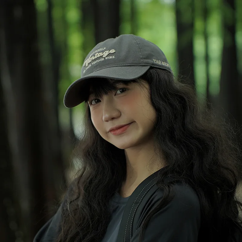 Retro Style Baseball Cap,Fashionable Embroidered Letter, Multifunctional Casual Sun Protection For Spring And Summer,Unisex