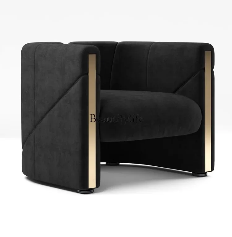 

LJYSofa chair Italian light luxury single living room balcony designer backrest single chair