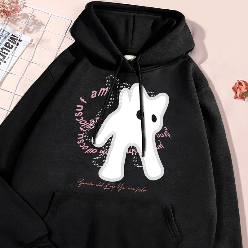 

Vintage Cute Cat Streetwear Men Women Street Hip Hop Clothing Casual Fleece Couple Hoodies Oversize Crewneck Pullover Hoody