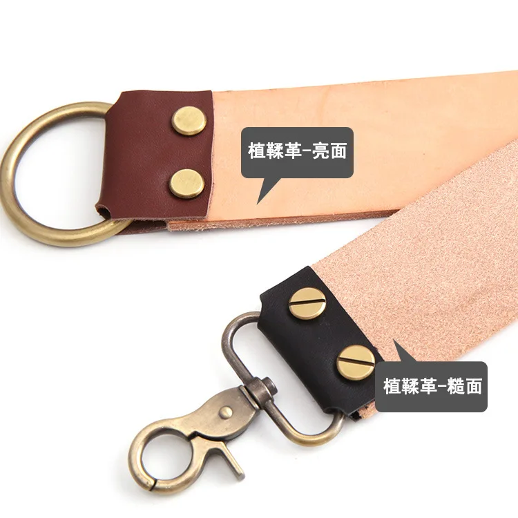 Genuine Leather Sharpener Strop Strap Barber Straight Belt Folding Knife Knives Shave Sharpener Sharpening Belt