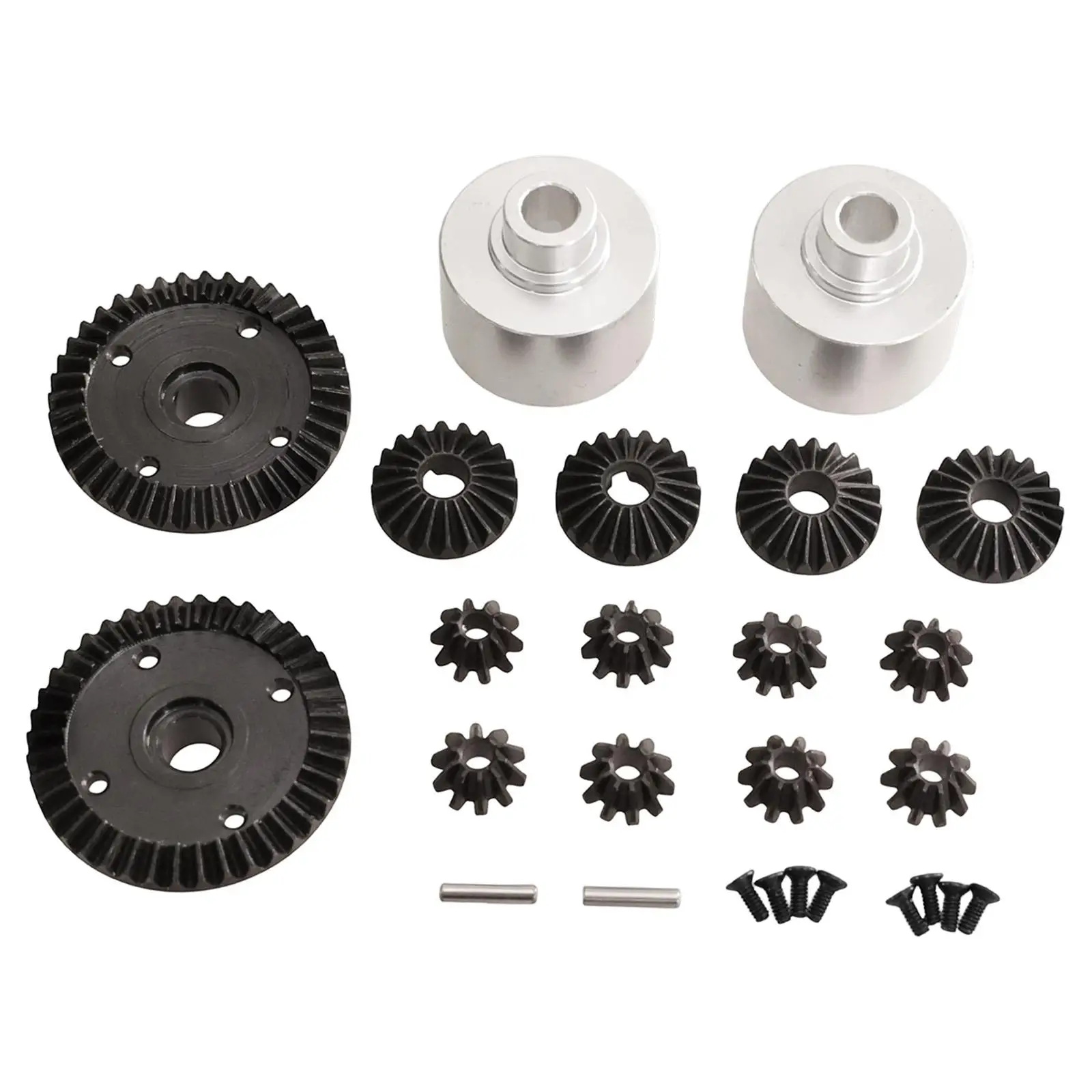 RC Differential Case Stable Upgrade Hobby Aluminum Alloy RC Model Car Accessories with Gears Diff Case Gear Diff Carrier