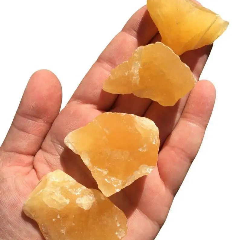 Raw Orange Calcite Orange Calcite - Rough Orange Calcite - Healing Crystals - Natural Orange Calcite - Positive Energy