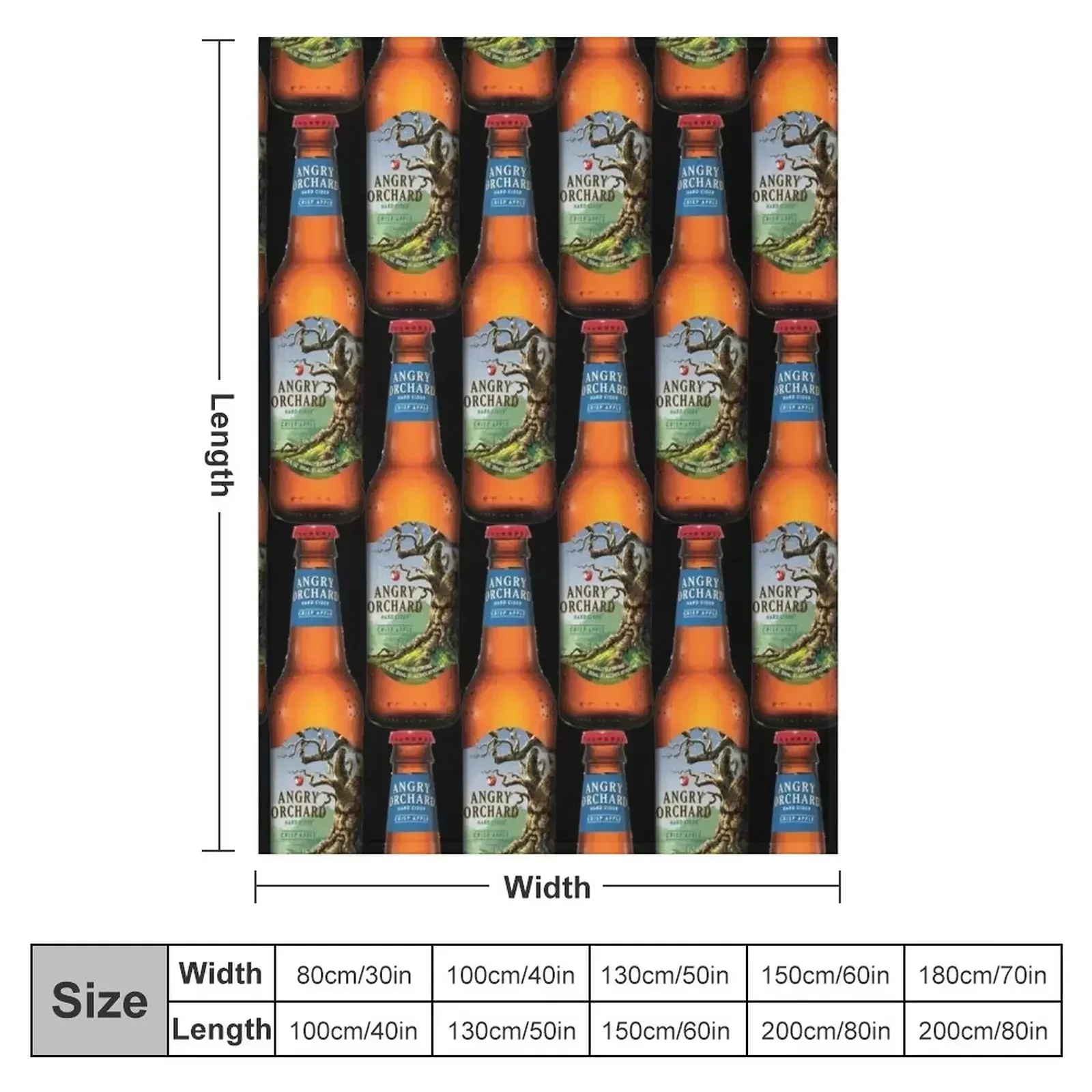 Angry Orchard - Hard Cider - Crisp Apple Throw Blanket Giant Sofa Sleeping Bag Blankets