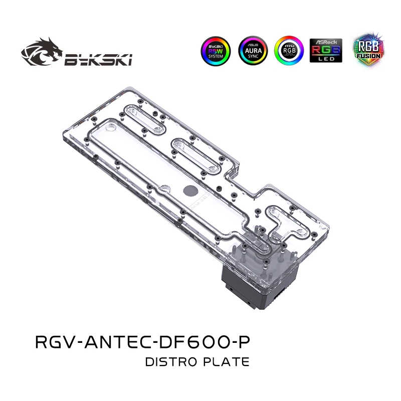 Imagem -05 - Bykski-distro Placa para Antec Df600 e Dp502 Waterway Board Reservoir pc Water Cooling Loop Solution Rgv-antecar Df600-p