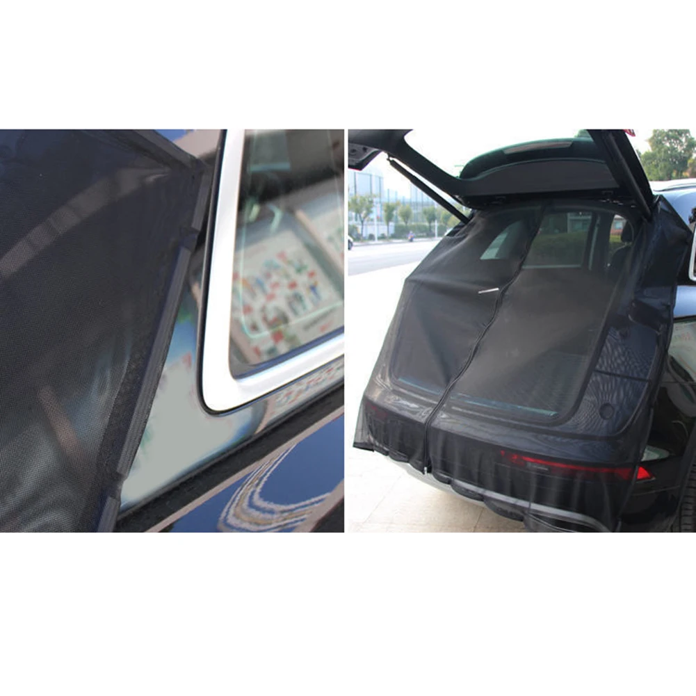 Camping Outdoor Activities Tailgate Curtain Foldable Car Sunshade Screen Blocker UV Protection High Universality Fit