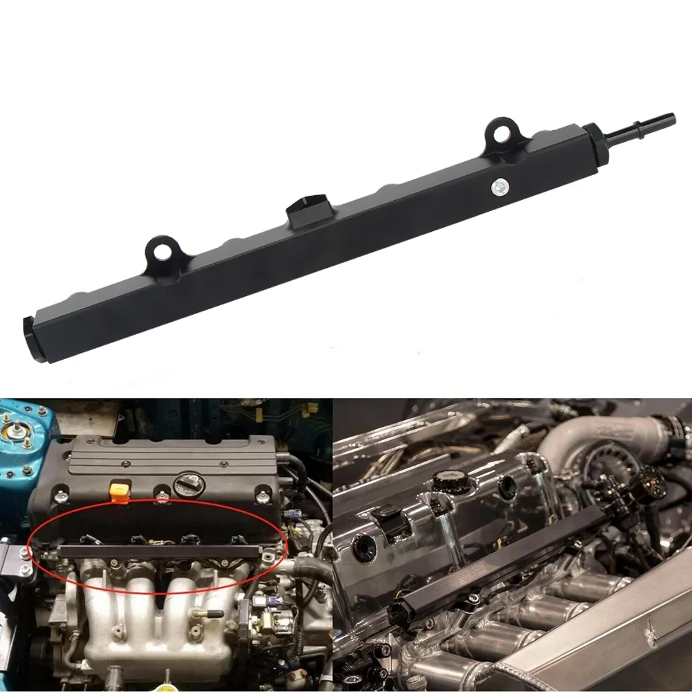 

Engine Parts Fuel Supply System K Series black fuel rail suit aluminium modified fuel rail for HONDA/Acura K20-K24