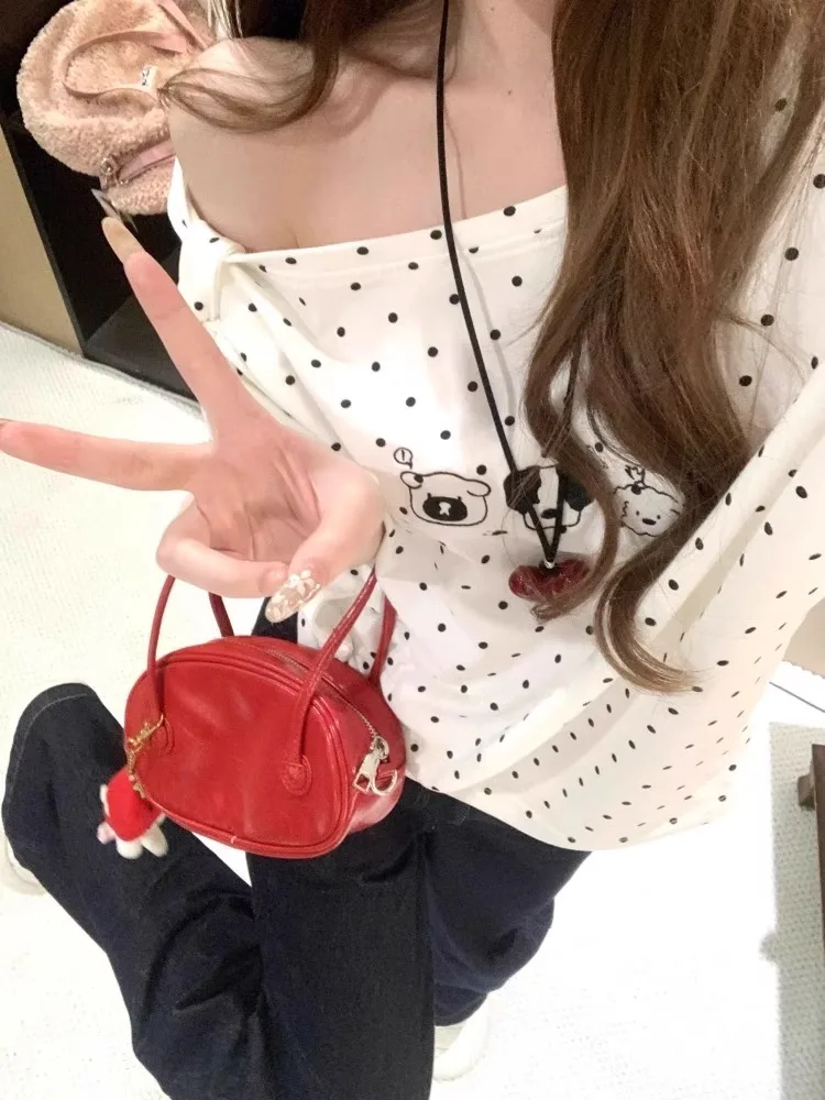 Camiseta de Hombros Descubiertos para Fiesta de Navidad, Tops Cortos de Manga Corta para Mujer, Camisetas Casuales para Mujer, Camiseta Básica Sexy de Algodón para Mujer