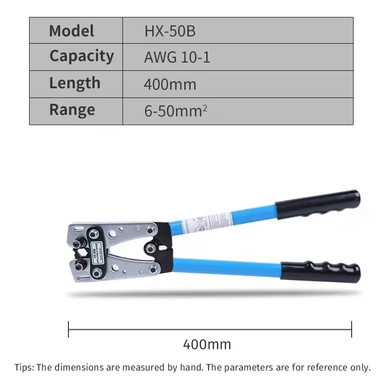 HX-50B crimp terminal copper tube terminal crimping tool other hand tool terminal crimper tool plier