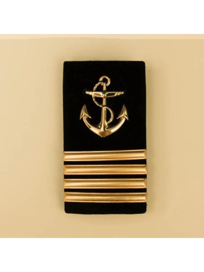 Navy Officer Ranks Epaulets Metal Yacht Crew Engineer Epaulettes Military Shoulder Knot Board Captain Sailor Badges