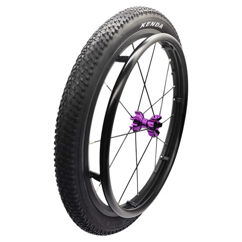 

24* 1.95/1.75 Inch Rear Wheel Accessories Aluminum Alloy Purple Hub Double-layer Rim All-terrain Tires Outdoor Wheels