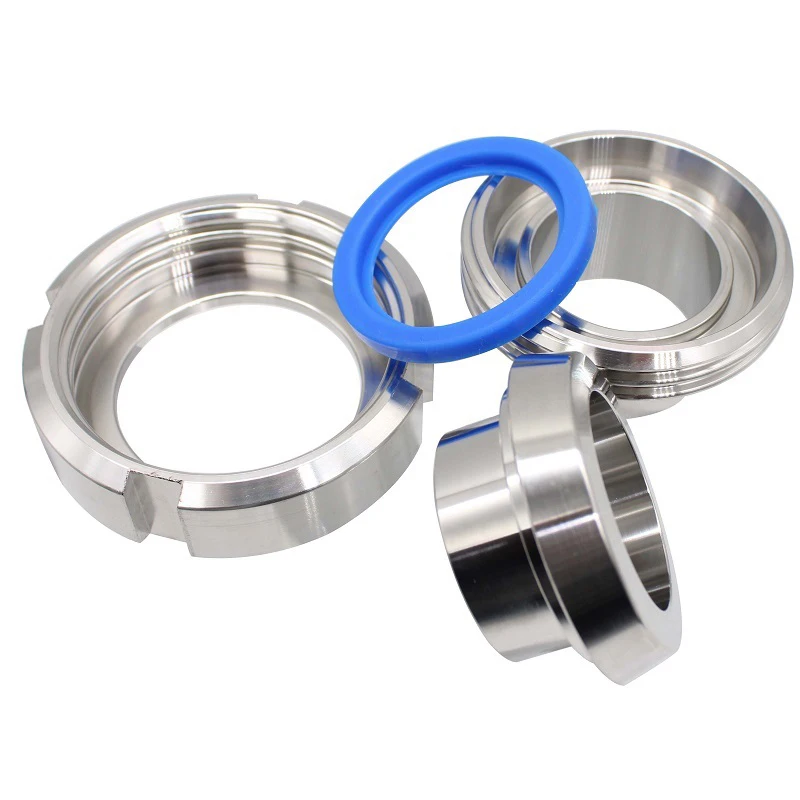 DIN11851 اتحاد اللحام الصحي للطعام 304/316L مجموعة الاتحاد من الفولاذ المقاوم للصدأ DN القياسية