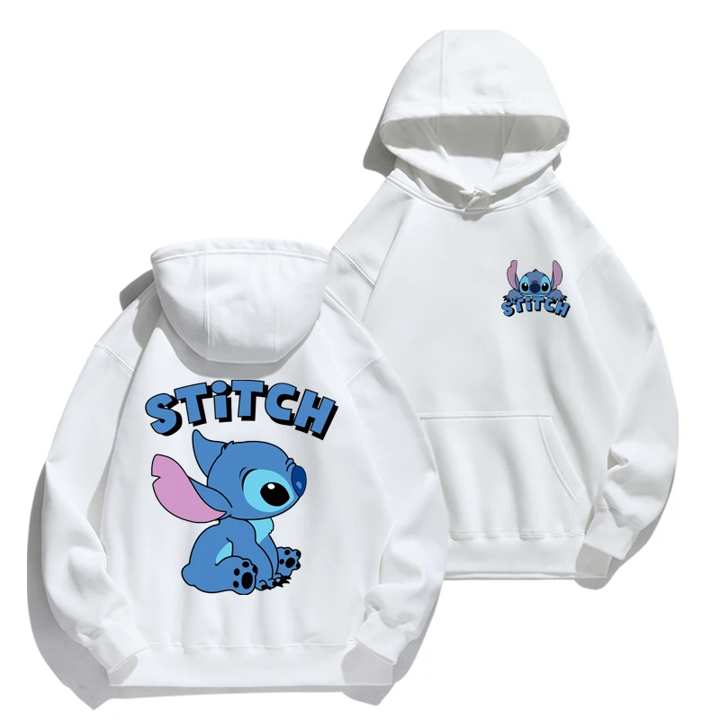 Stitch Hoodie Autumn/Winter Hoodie European and American Cartoon Anime Hoodie Loose Clothes Couple\'s Hoodie Coat