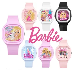 Miniso Animatie Stripfiguur Schattige Barbiepop Hoge Kwaliteit Huid Voelen Siliconen Quartz Horloge Voor Kinderen Kerstcadeau