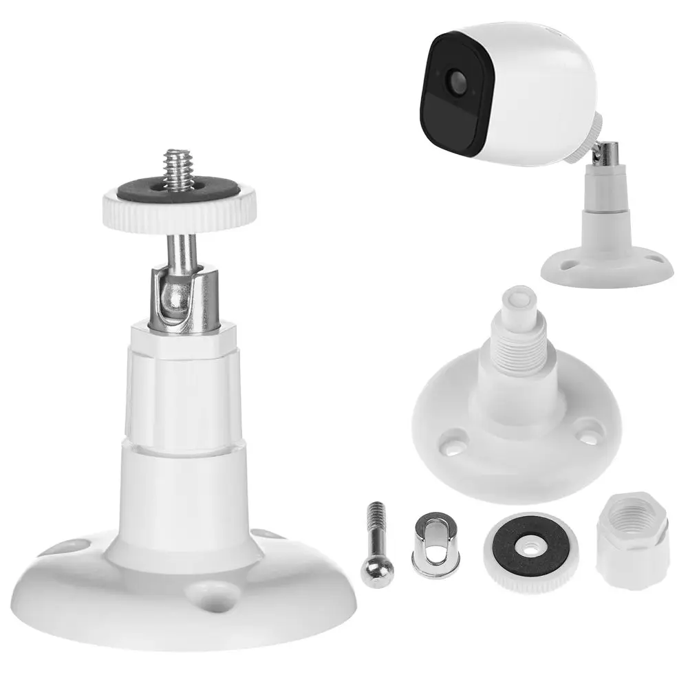 1/2/3/5pcs 360 Degree Metal Security Wall Indoor Outdoor Adjustable Mount Wall/Ceiling Security Bracket for Arlo or Arlo Pro view 3
