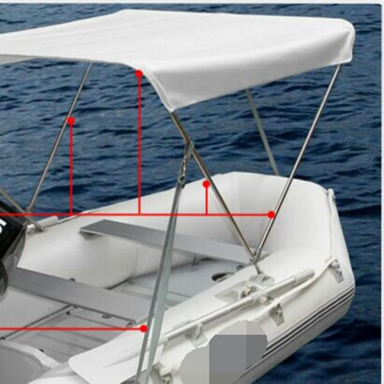 Shocking beast kayak aluminum alloy canopy, rubber boat, inflatable boat, assault boat awning, UV protection