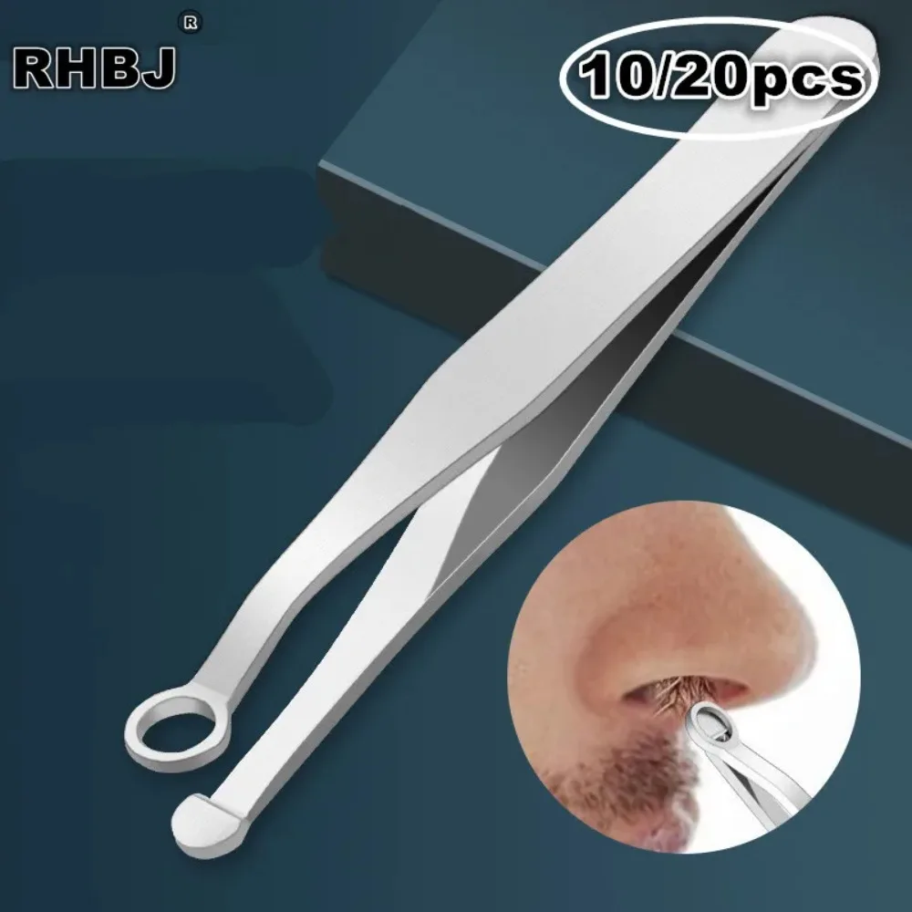 Stainless Steel Nose Hair Trimmer Universal Tweezers for Eyebrow Manicure Nose Hair Cut Facial Trimming Makeup Scissors