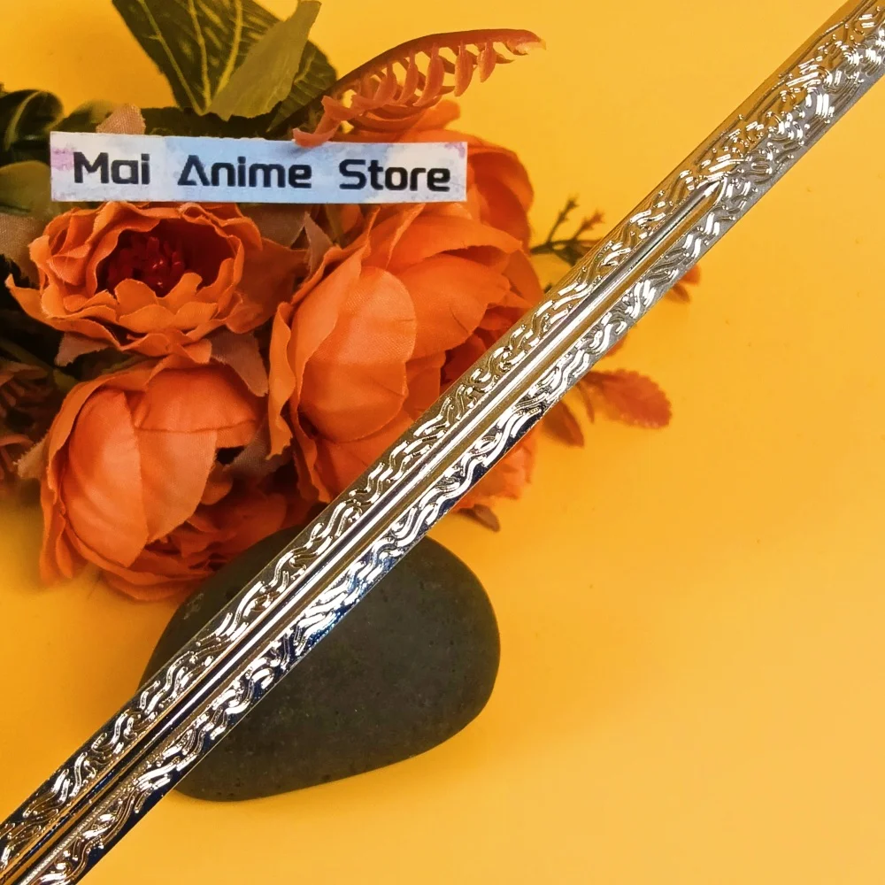 ดาบคาตานะเกม 8.6 นิ้ว ดาบซามูไรของแท้ อนิเมะคอสเพลย์ ดาบโลหะดามัสกัส ดาบนินจา ของเล่นดาบญี่ปุ่นแท้ ไม่คม ของขวัญ