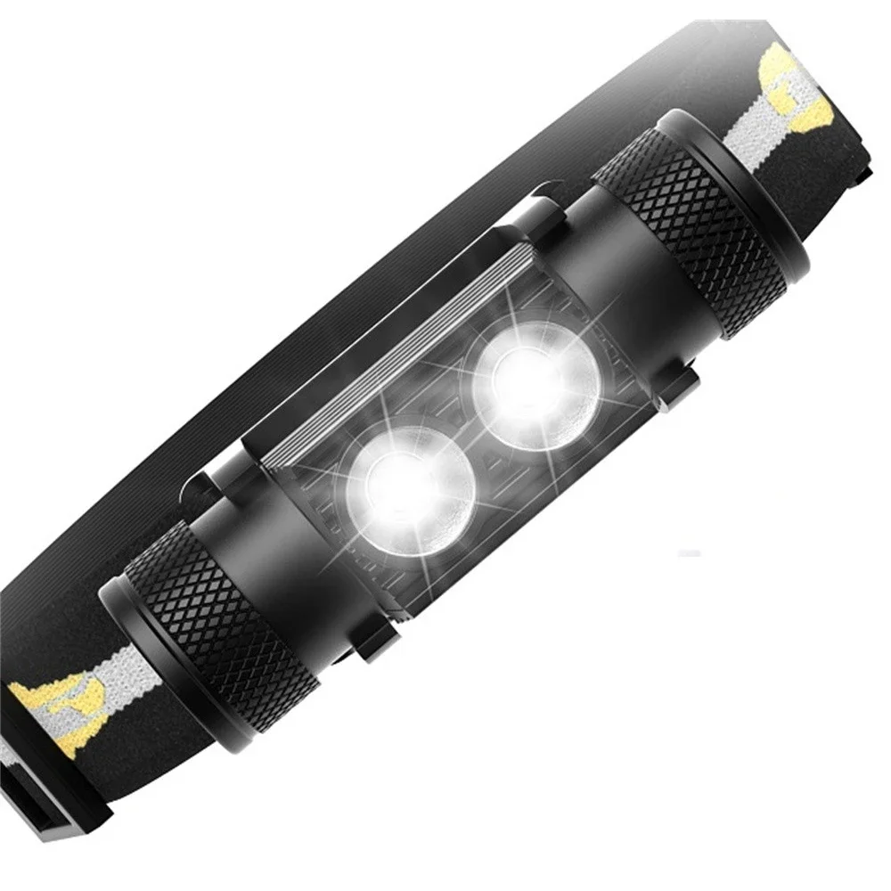 

H25S headlamp 18650 headlight dual Luminus SST40 LED 1200lm USB Rechargeable lamp