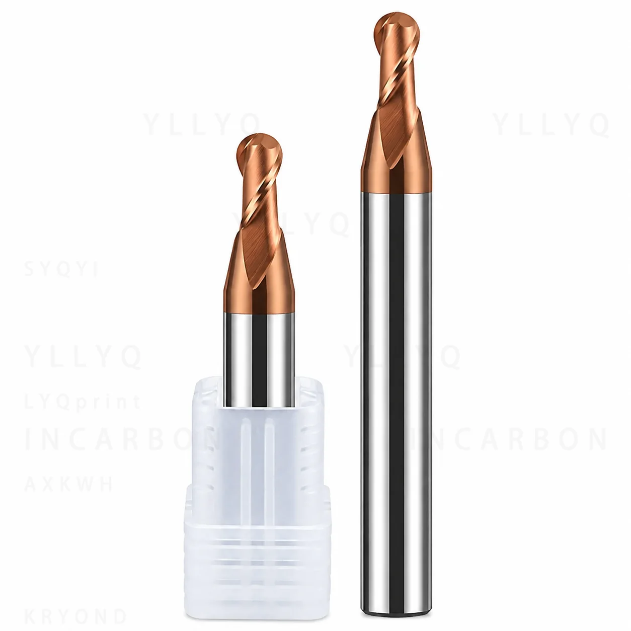 HRC60 Solid Carbide Ball Nose End Mill 6mm Shank Long Reach Milling Cutter for Steel Aluminum CNC Machining Tool