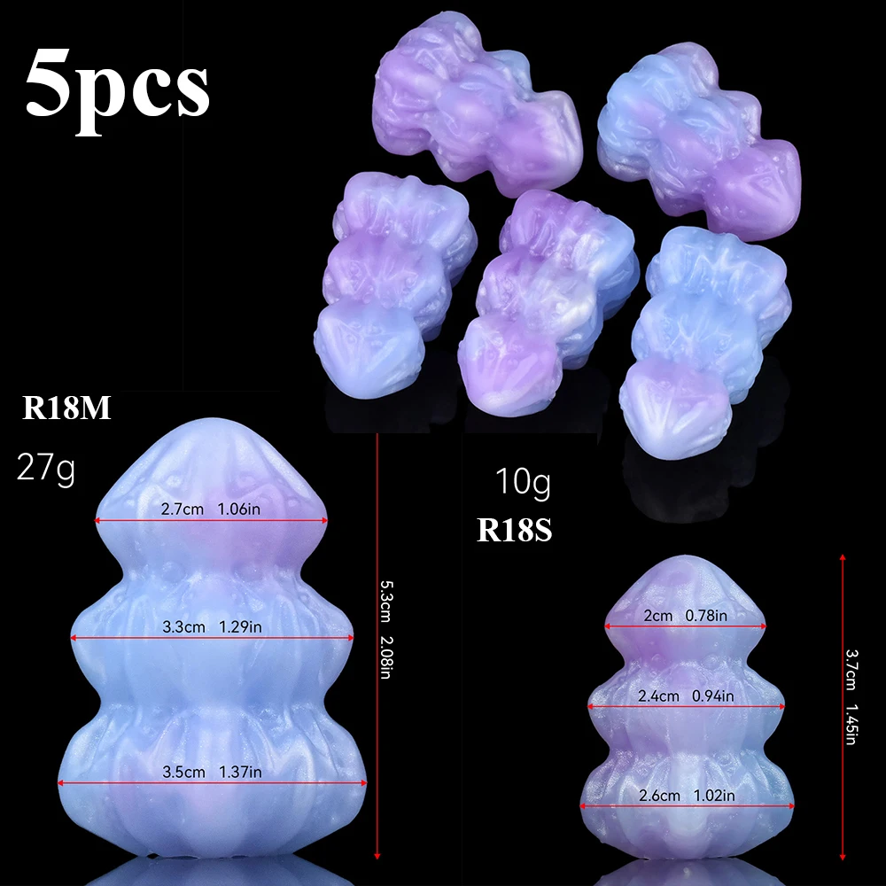 NNSX 5 قطعة ألعاب البيض الخيالية Ovipositor للرجال والنساء لينة سيليكون المهبل البروستاتا تحفيز الشرج ألعاب مثيرة الجنس متجر