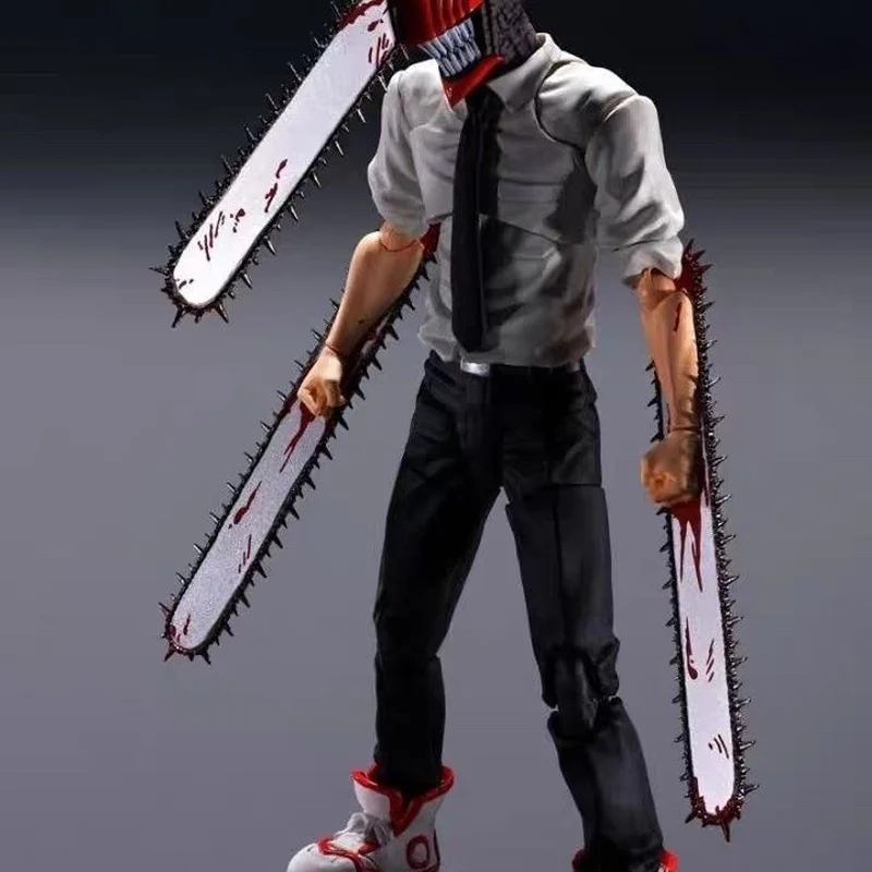 SHF أنيمي بالمنشار رجل Denji Pochita Makima KO مفصلية عمل الشكل البلاستيكية سطح المكتب العصرية اللعب تحصيل أطقم منمذجة هدية صندوق