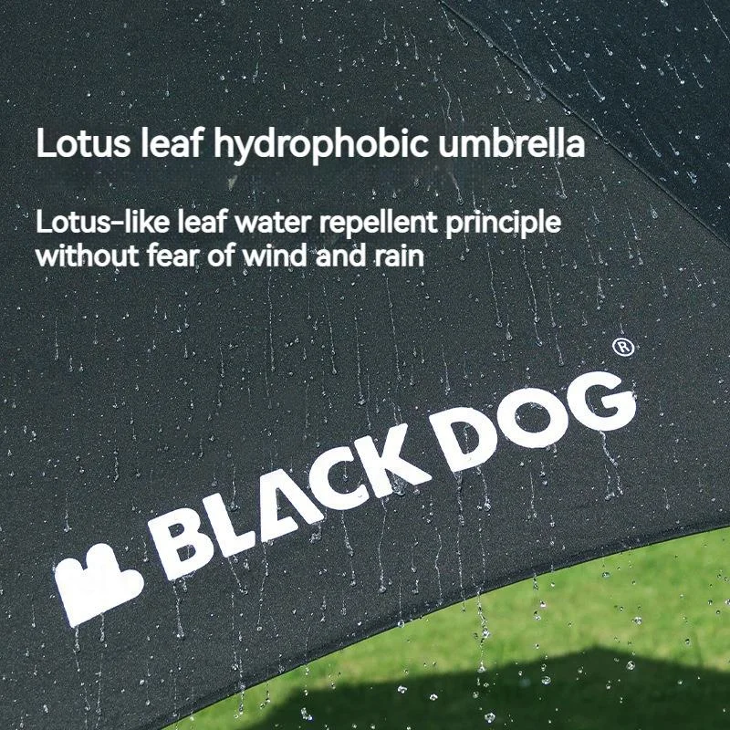 Naturehike Blackdog Camping Sunshade Umbrella Black Rubber Canopy Outdoor Beach Sunscreen Umbrella Rainproof Fishing Sunshade