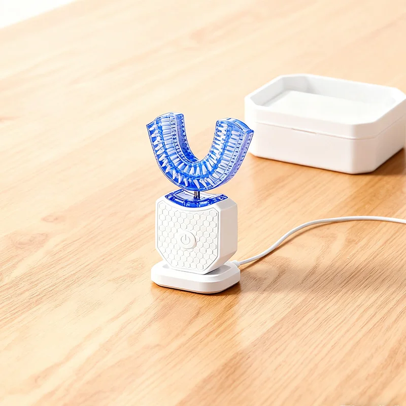 

Профессиональная ультразвуковая электрическая зубная щетка с нейлоновой щеткой, автоматическая перезаряжаемая электрическая зубная щетка