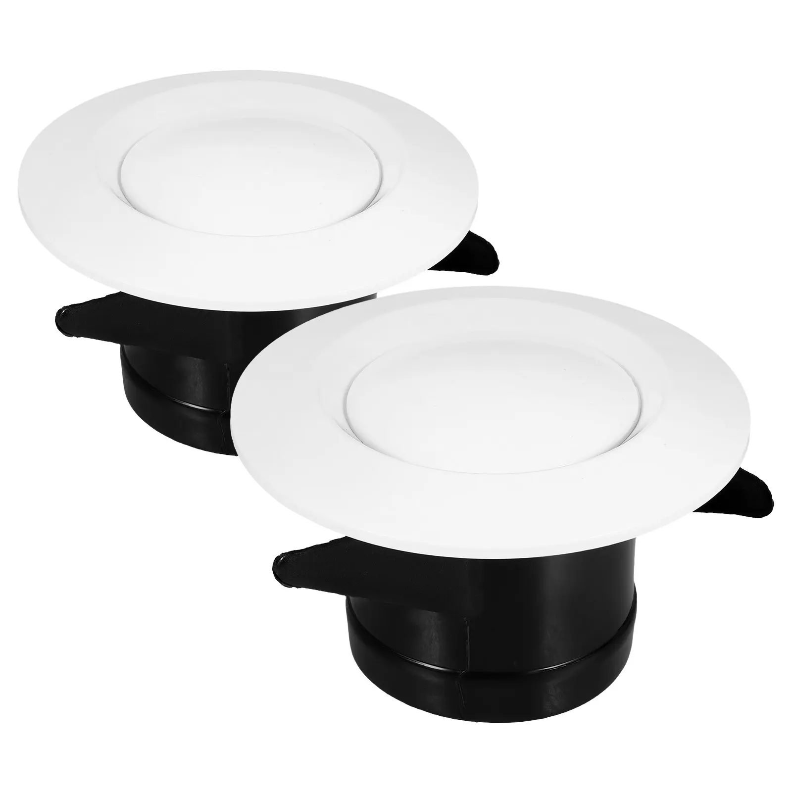 

2 шт. круглых вентиляционных решеток из АБС-пластика для центрального кондиционирования, эффективный контроль воздушного потока, сменная вентиляционная решетка для ванной комнаты