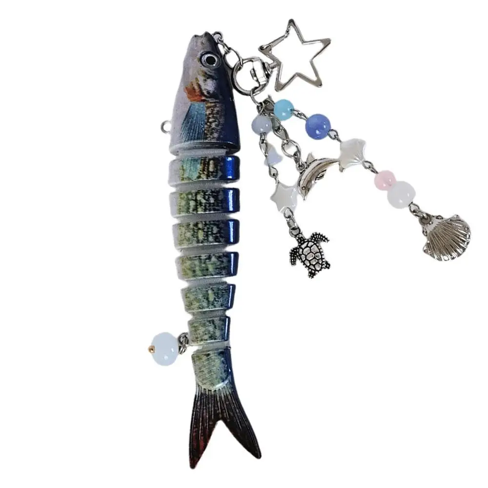 

Funny Fish Keychains Diy Cute Colorful Creative Fish Key Rings Bag Pendant Phone Lanyard Backpack Decoration Bag Pendants Gifts