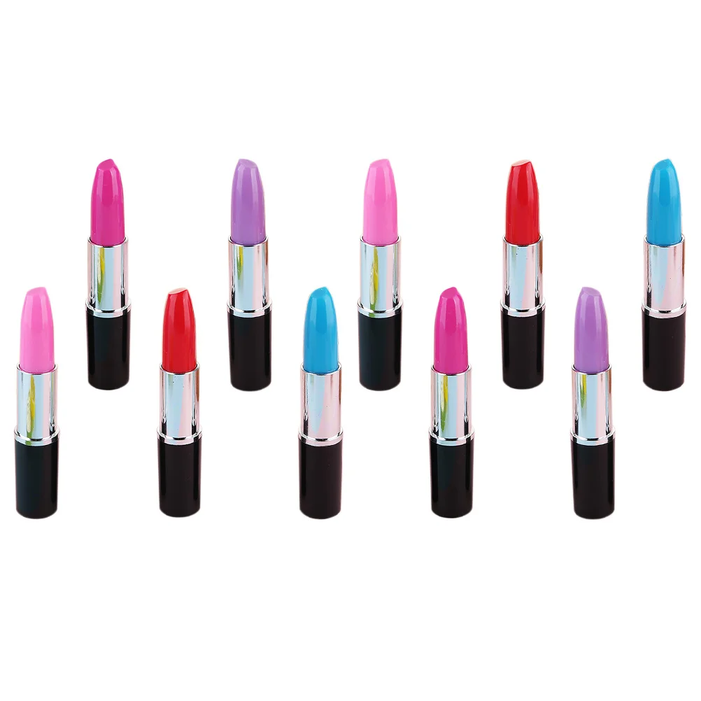 

15 Pcs Ballpoint Pen Creative Sign Ball-Point Lipstick Shape Make up Plastic Beautiful Student